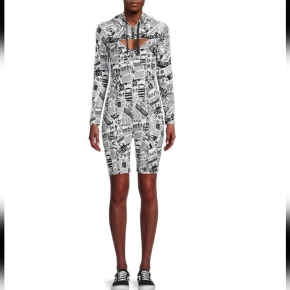 No Boundaries Juniors Bike Short Romper XL 15-17 - Picture 1 of 3